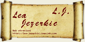 Lea Jezerkić vizit kartica